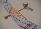 model glider made of card and balsa wood