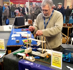 Man and bridge model