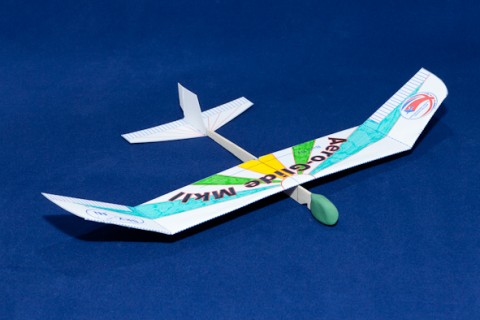 model glider made of card and balsa wood