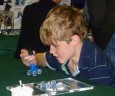Boy and pen