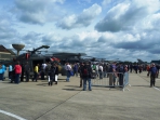 Crowds and aircraft
